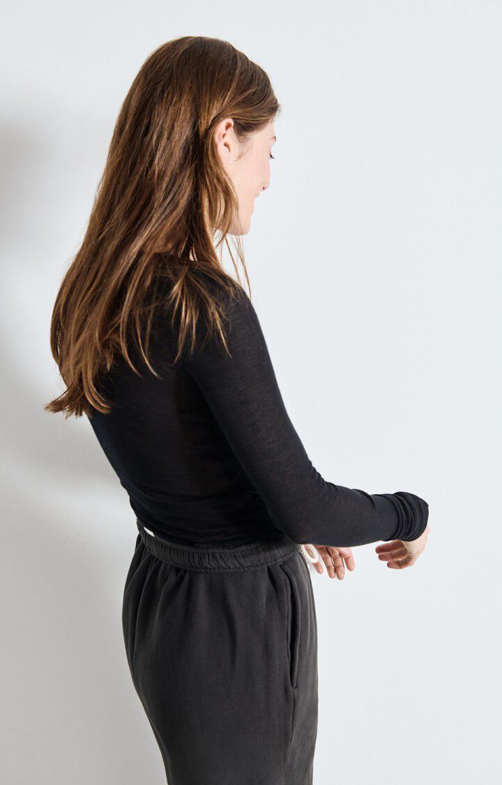 American Vintage - Langærmet t-shirt - Noir - Massachusetts