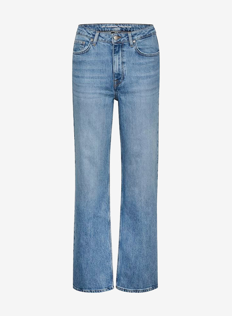 My Essential Wardrobe 35 The Louis High Wide Y Medium Blue Retro Wash