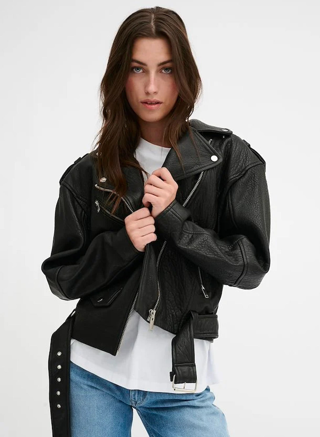 My Essential Wardrobe Gilo MW Leather Jacket Black