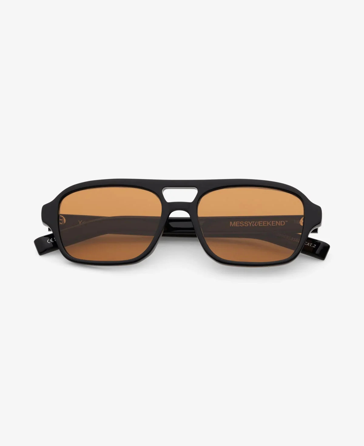 Messy Weekend - Solbriller - Black Rich Orange - YORI