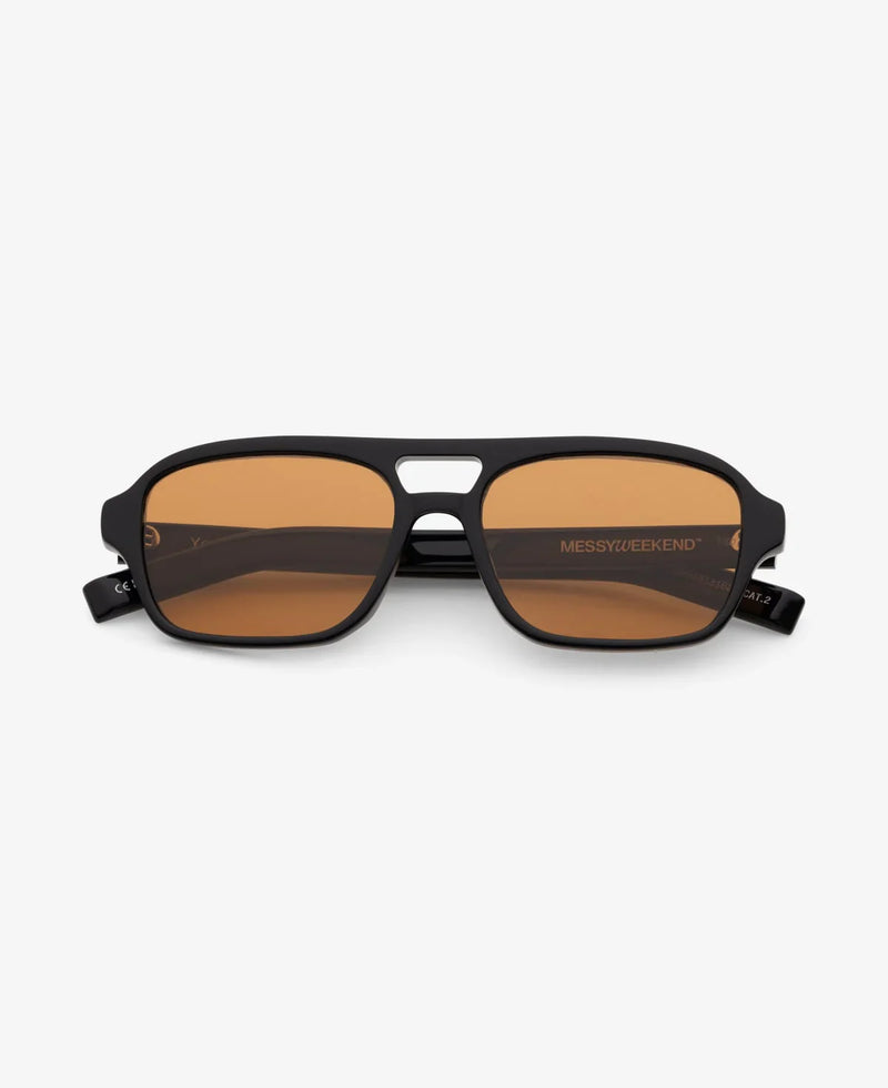 Messy Weekend - Solbriller - Black Rich Orange - YORI