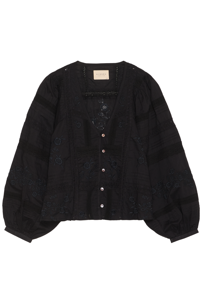 Sissel Edelbo - Skjorte - Almost Black - Mabel