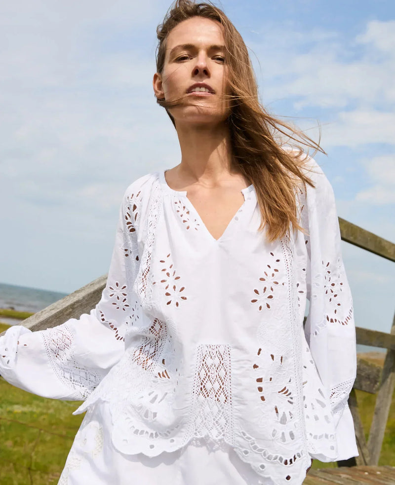 Sissel Edelbo - Top - Hvid - Mila