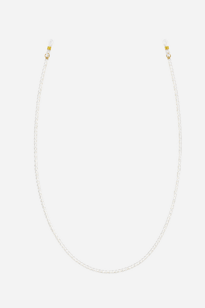 Andcopenhagen Basic - Solbrillekæde - White pearl - Nina