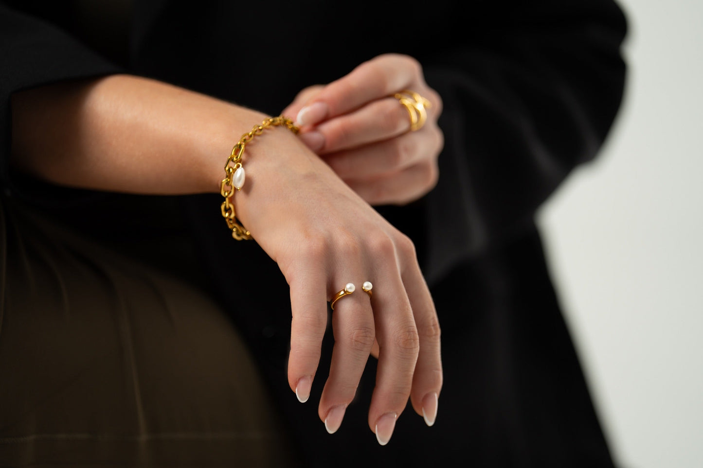 Nine - Heart pearl Bracelet