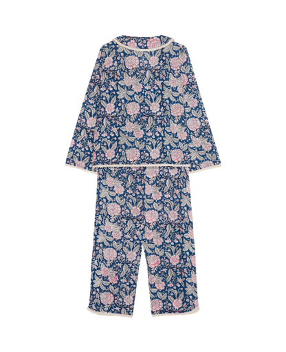 Sissel Edelbo - Nattøjssæt - Blue Blossom - Neva sss