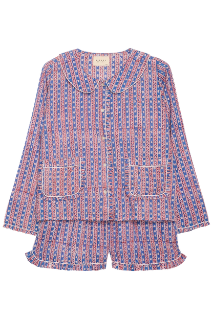 Sissel Edelbo - Nattøjssæt - Nuvena - Blue Stripes