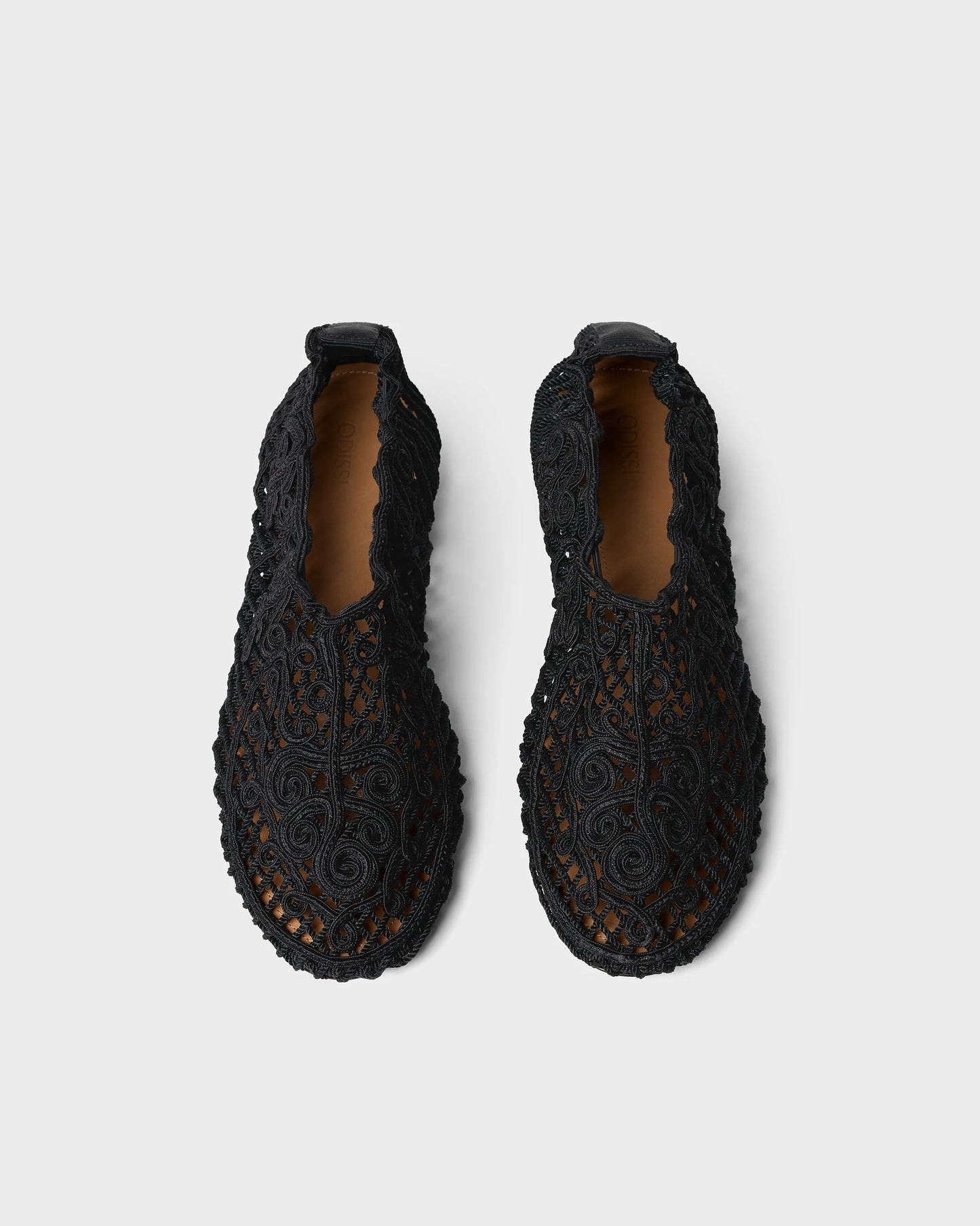 Odissi - Ballerina - Black - Iris Crocheted Flat
