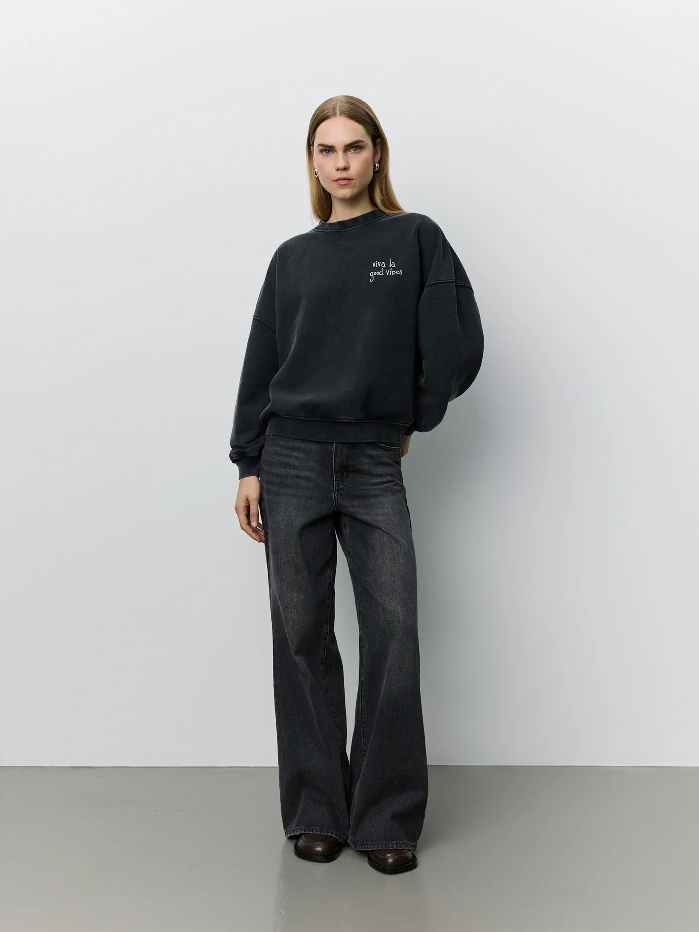 Sofie Schnoor Women - Sweatshirt - Washed Black - Parossw