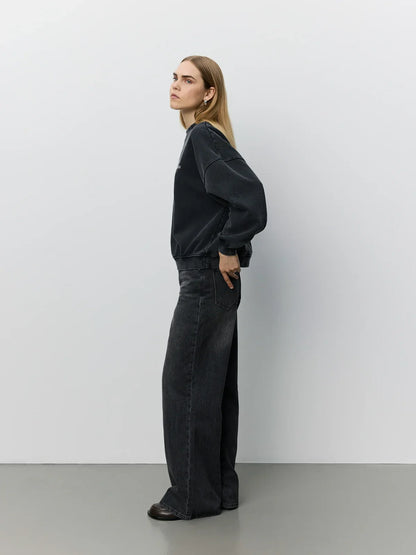 Sofie Schnoor Women - Sweatshirt - Washed Black - Parossw