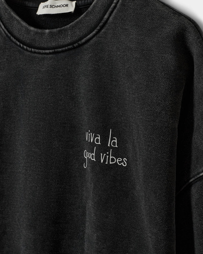 Sofie Schnoor Women - Sweatshirt - Washed Black - Parossw
