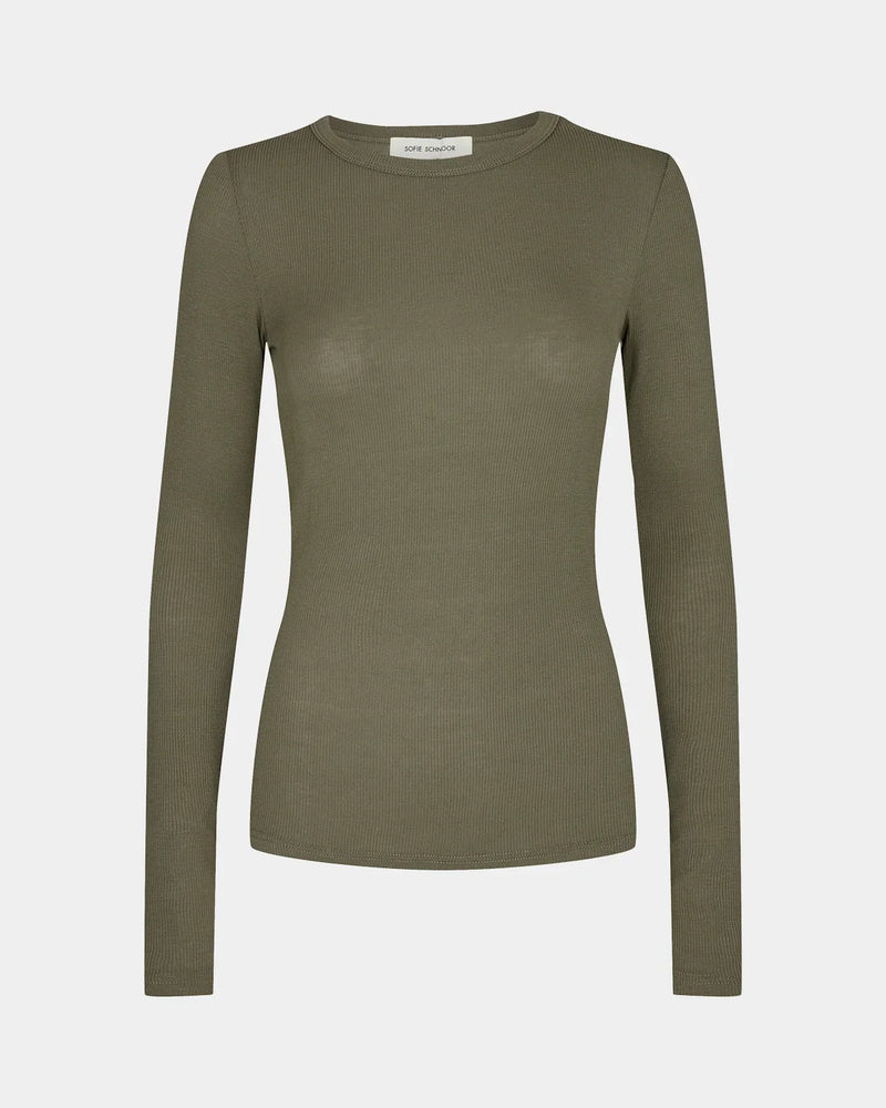 Sofie Schnoor - T-shirt - Army Green - Petricia