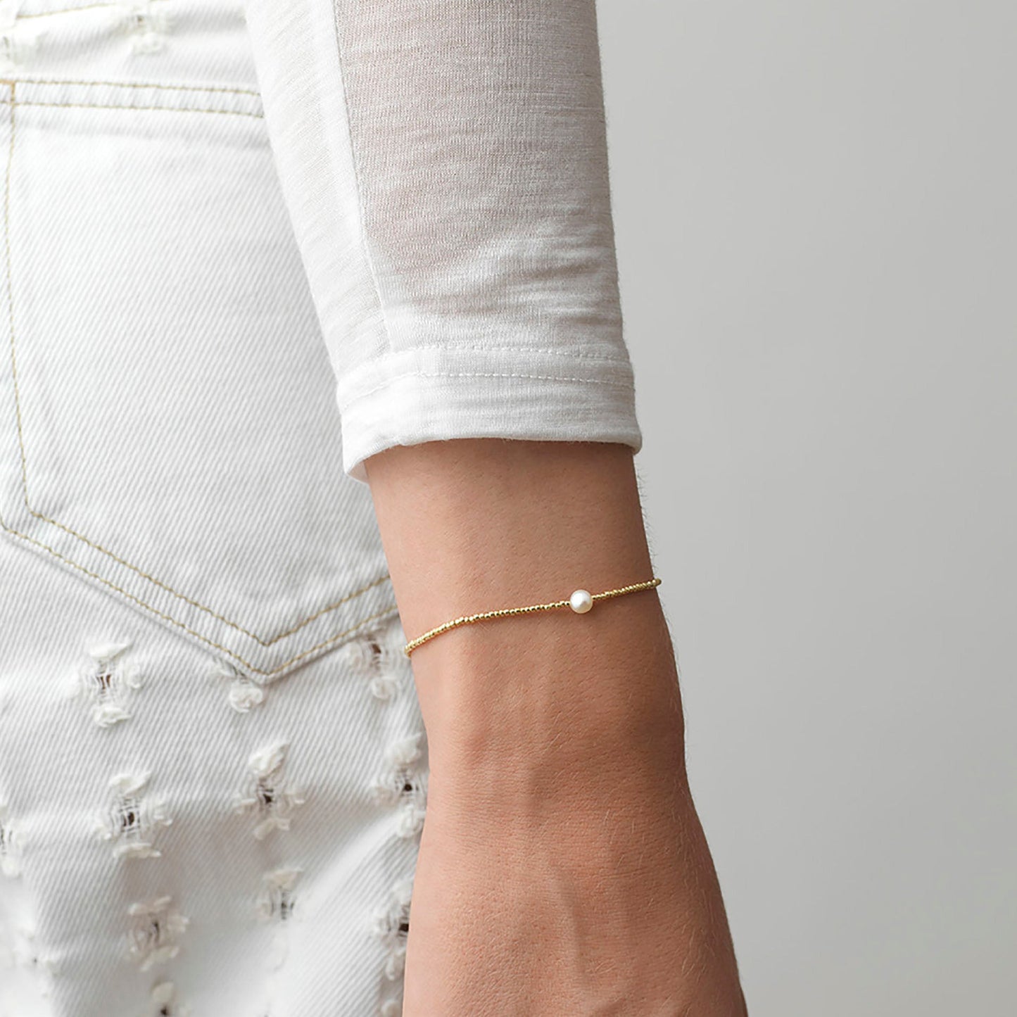 Anni Lu - Armbånd - Guld - Pearly Bracelet