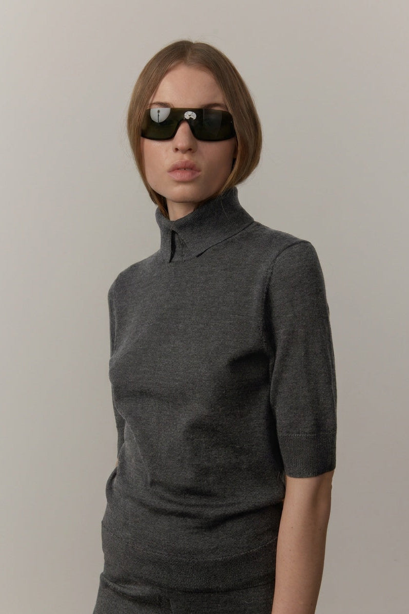 Herskind - Bluse - Dark Grey - Perry