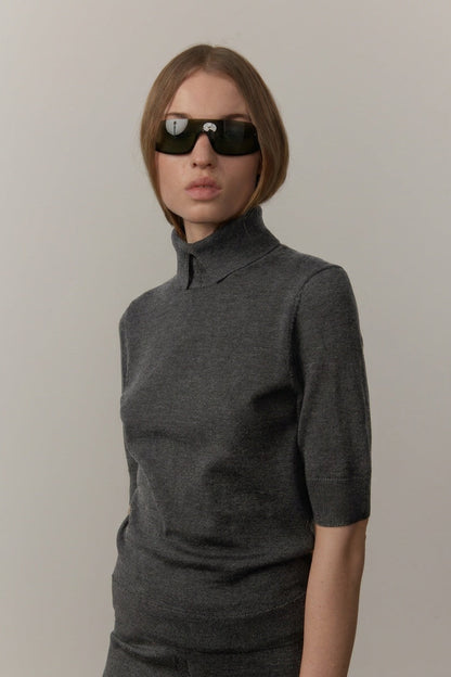 Herskind - Bluse - Dark Grey - Perry