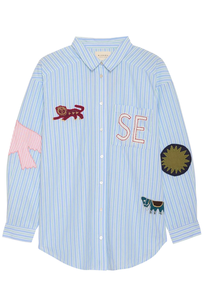 Sissel Edelbo - Skjorte - Green Stripes - Pil