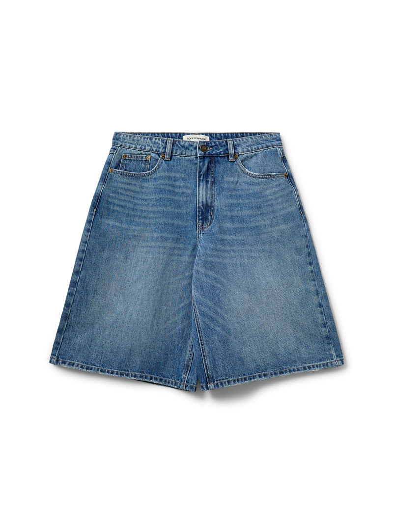 Sofie Schnoor - Bermuda Shorts - Denim Blue - Stokesw Oversized