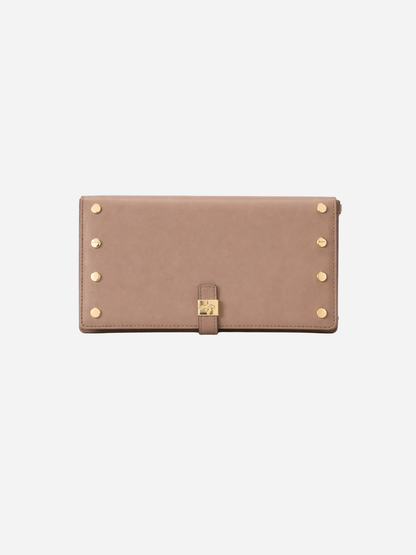 Ganni - Pung - Coca Mocha - Long Slim Wallet Studs