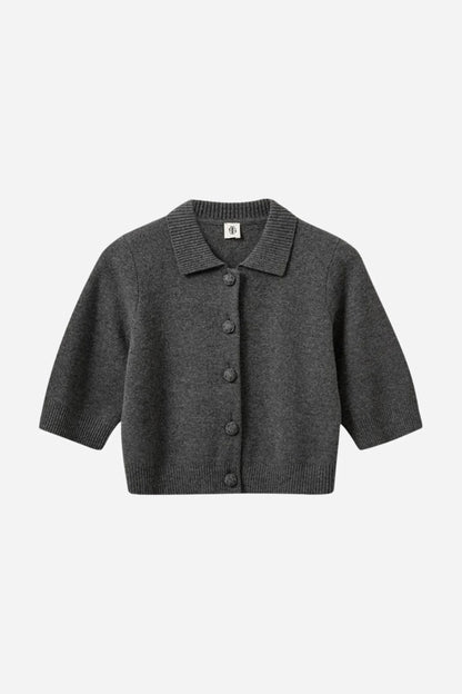 The Garment - Cardigan - Grå - Como Cropped Cardigan