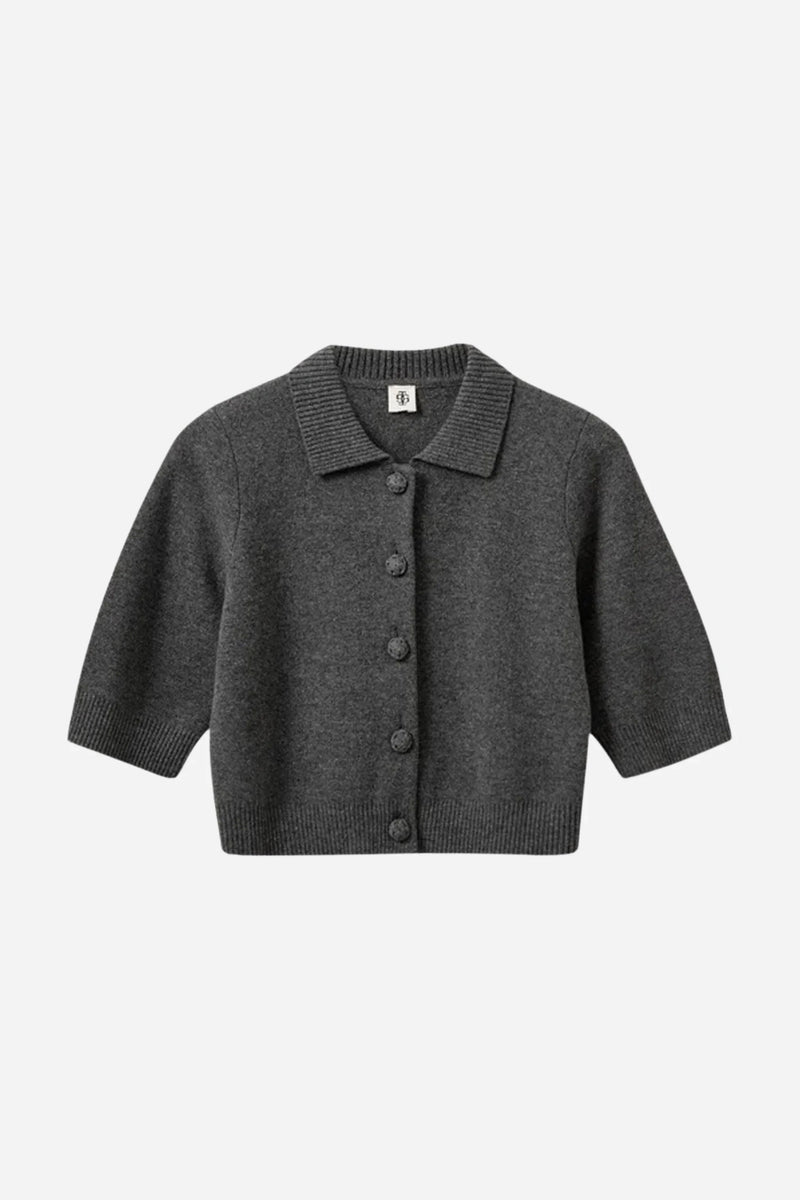 The Garment - Cardigan - Grå - Como Cropped Cardigan