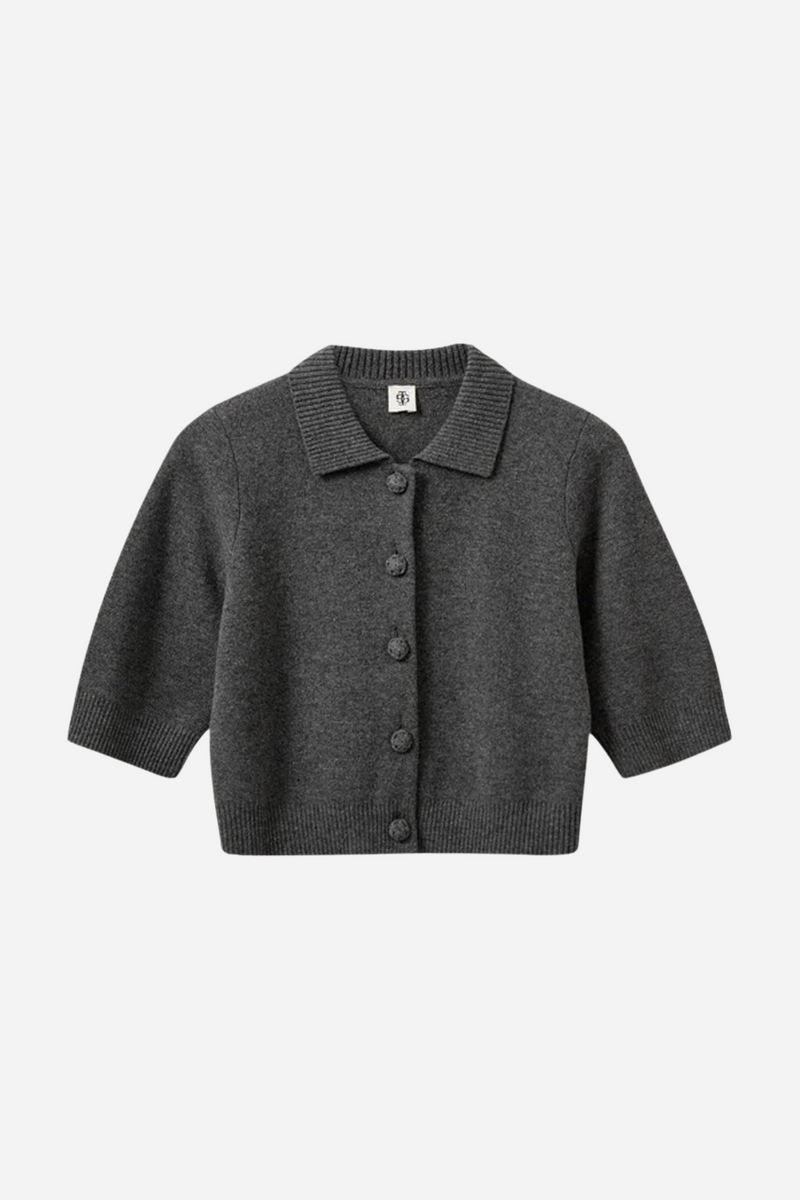 The Garment - Cardigan - Grå - Como Cropped Cardigan