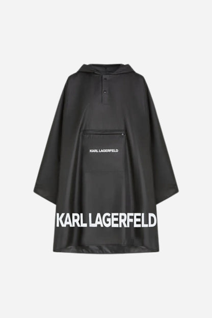 Karl Lagerfeld - Poncho - Sort - Packable Poncho