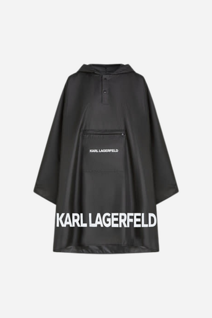 Karl Lagerfeld - Poncho - Sort - Packable Poncho