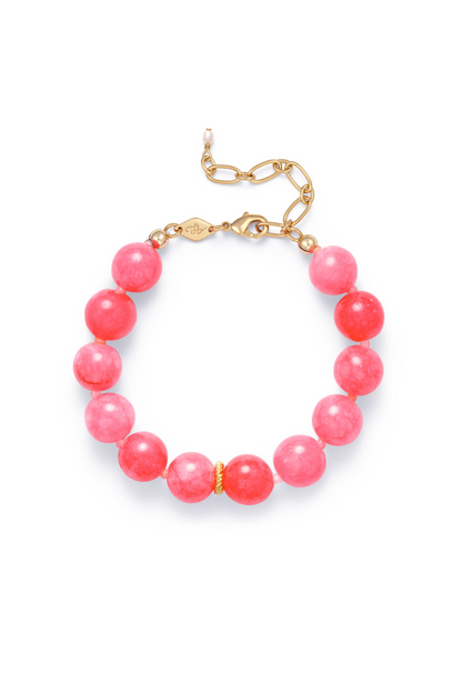 Anni Lu - Armbånd - Pink - Ball bracelet bubblegum