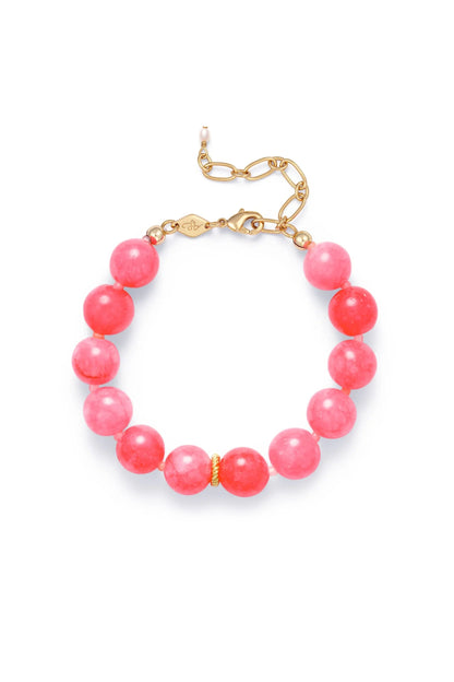 Anni Lu - Armbånd - Pink - Ball bracelet bubblegum
