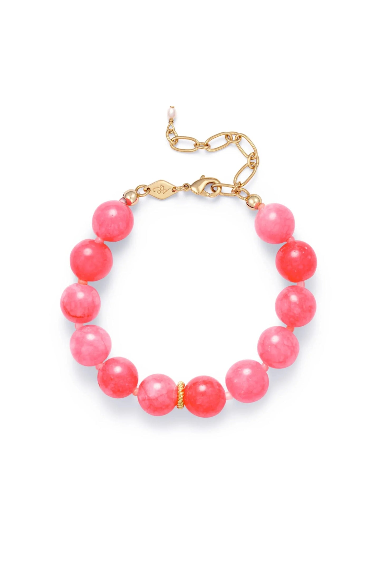 Anni Lu - Armbånd - Pink - Ball bracelet bubblegum
