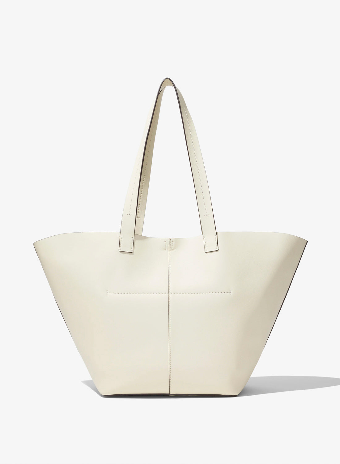 Proenza Schouler White Label Large Bedford Tote in Leather Off White