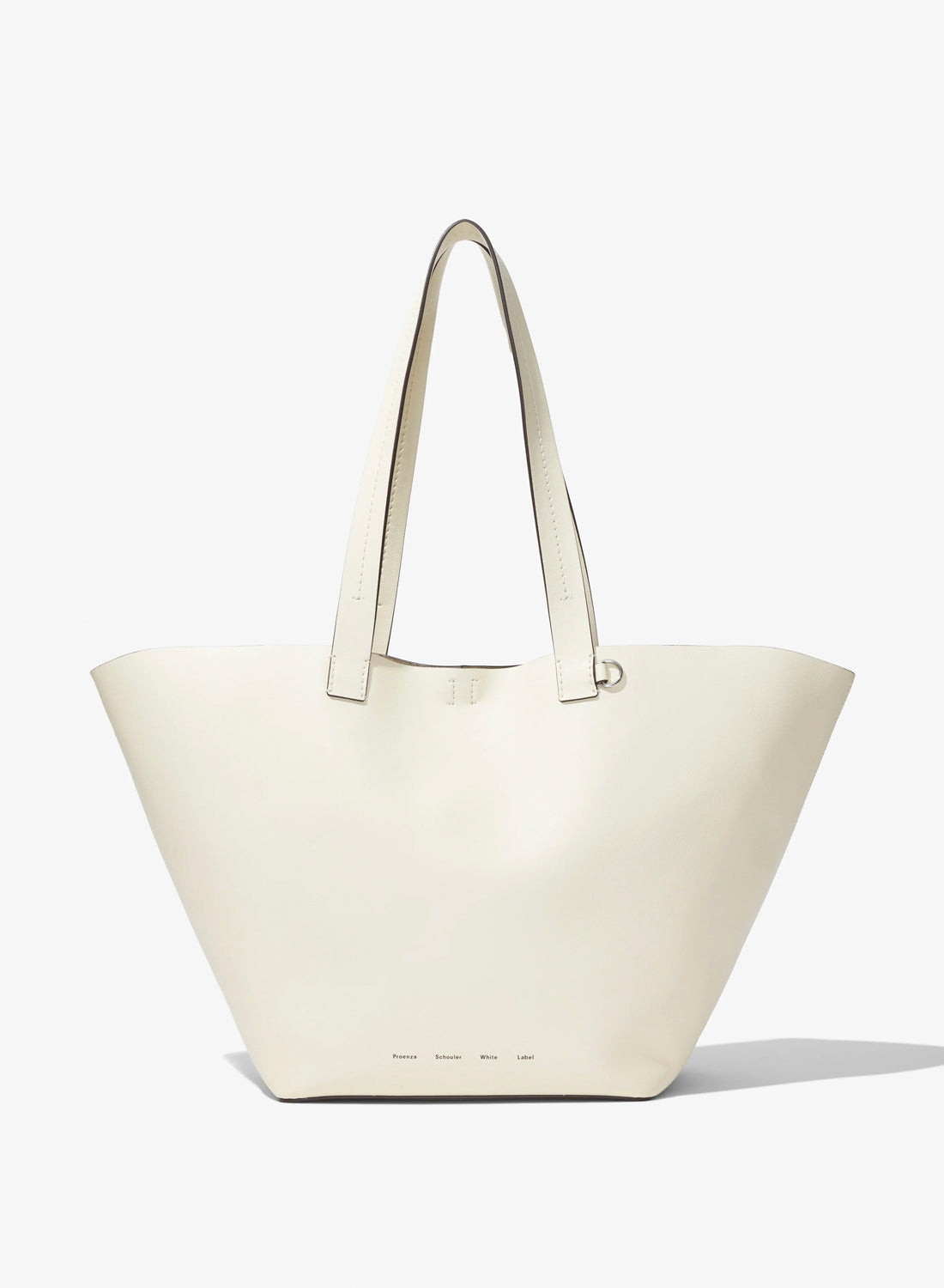 Proenza Schouler White Label Large Bedford Tote in Leather Off White