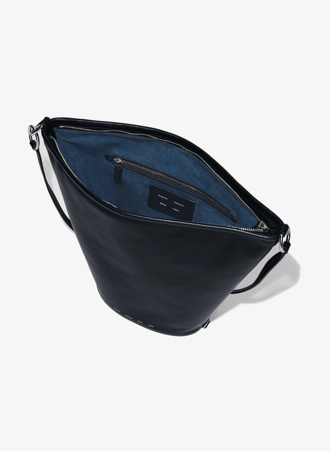 Proenza Schouler White Label Spring Bucket Bag In Leather Black