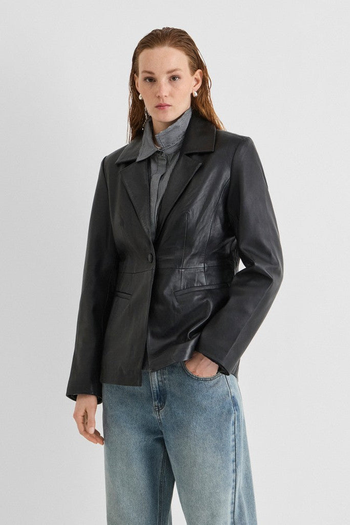Harley læderblazer fra Rouge Edit