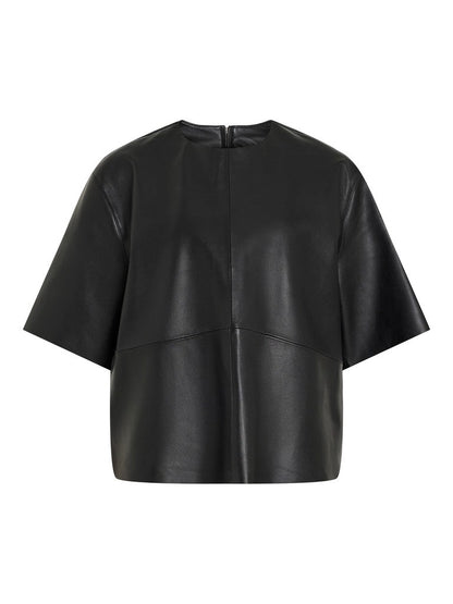 bluse fra Rouge Edit i 100% lammelæder