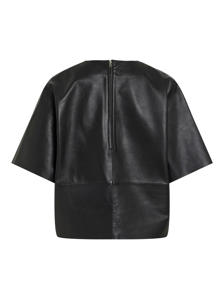 bluse fra Rouge Edit i 100% lammelæder