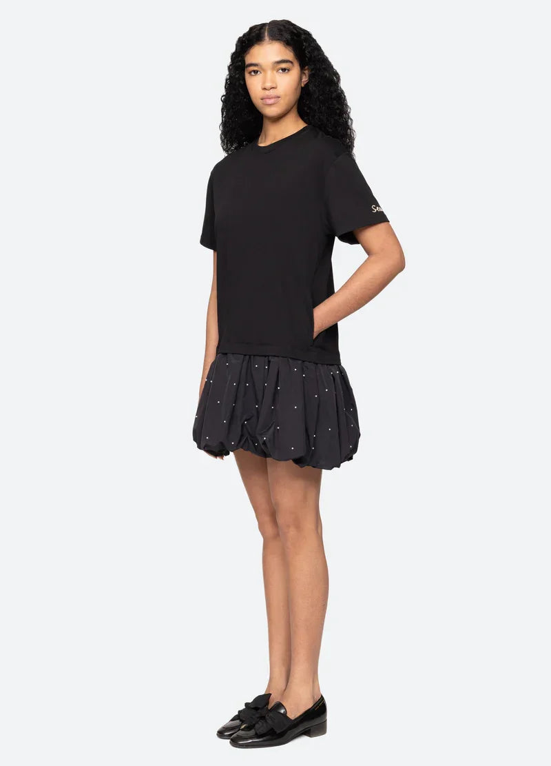 Sea New York - Kjole - Sort - Alberta Pearl T-shirt Dress
