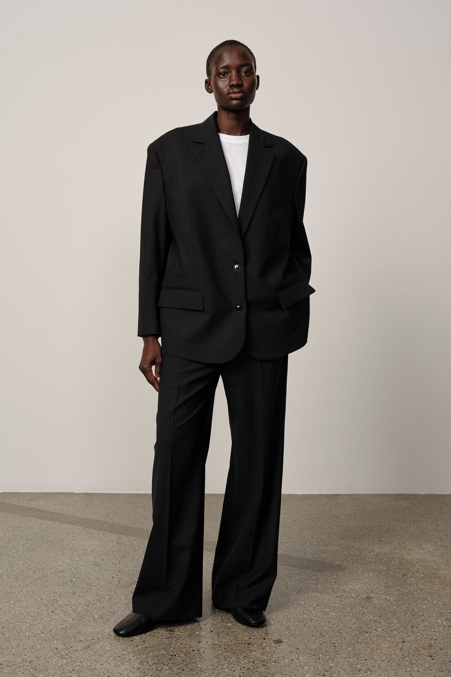 Herskind - Oversized Blazer - Grey Pinstripe - Rui