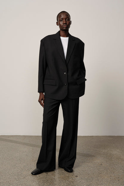 Herskind - Oversized Blazer - Grey Pinstripe - Rui