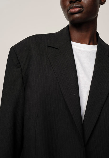 Herskind - Oversized Blazer - Grey Pinstripe - Rui