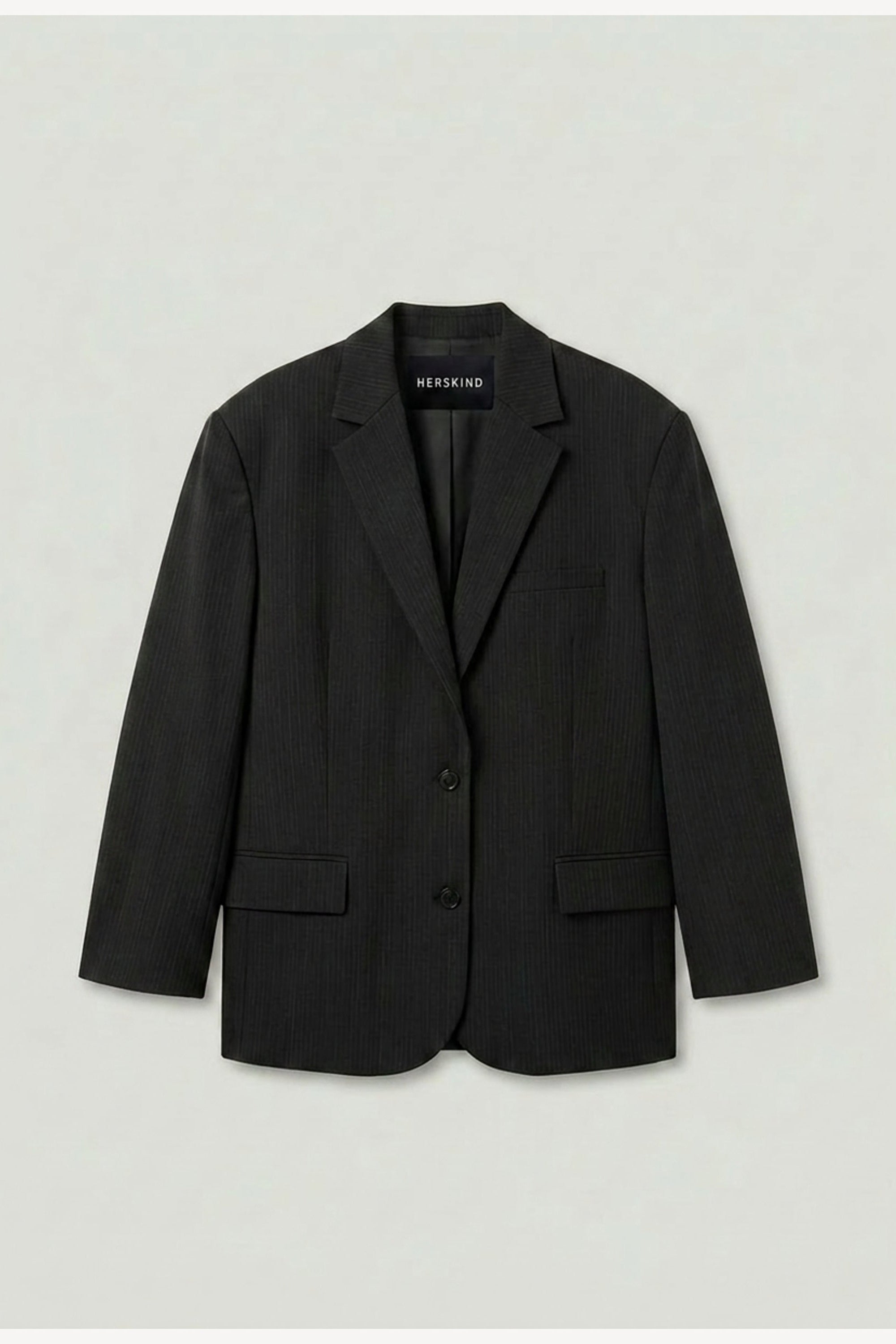 Herskind - Oversized Blazer - Grey Pinstripe - Rui