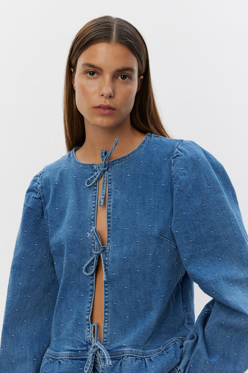 Sofie Schnoor - Denim skjorte - Blue denim - Haliasw