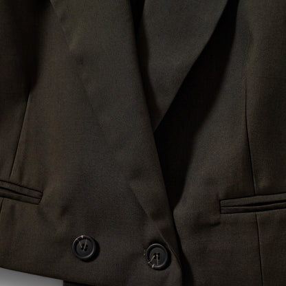 Sofie Schnoor - Vest - Kort Olive - Twill S244416 - Stilkompagniet.dk