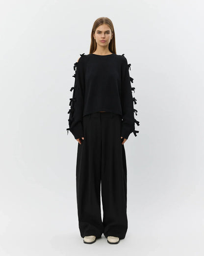 Sofie Schnoor - Strik - Sort - Permeli