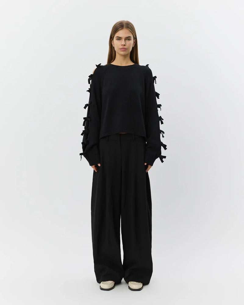 Sofie Schnoor - Strik - Sort - Permeli