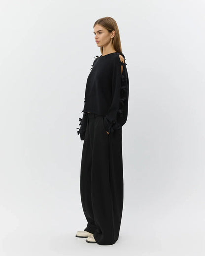 Sofie Schnoor - Strik - Sort - Permeli