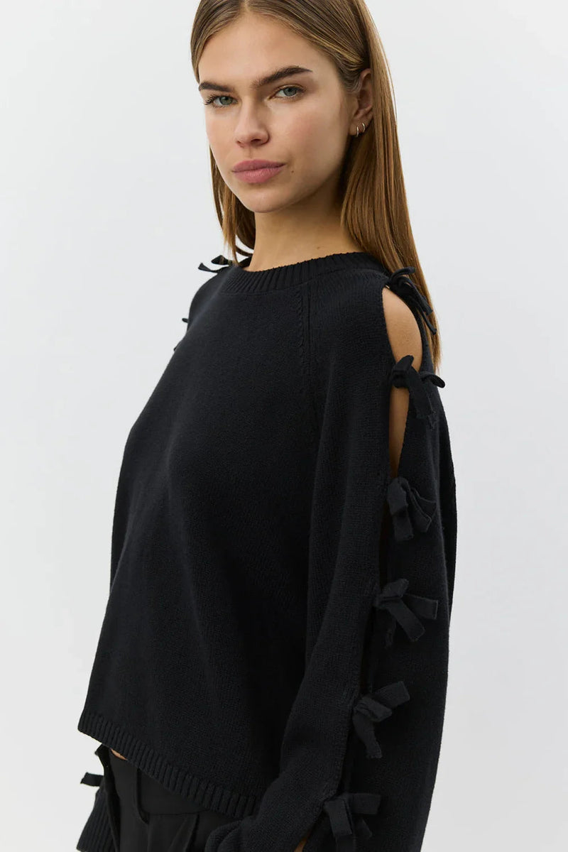 Sofie Schnoor - Strik - Sort - Permeli