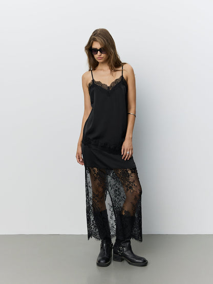Sofie Schnoor - Satin Top - Black - Leona, billede 3