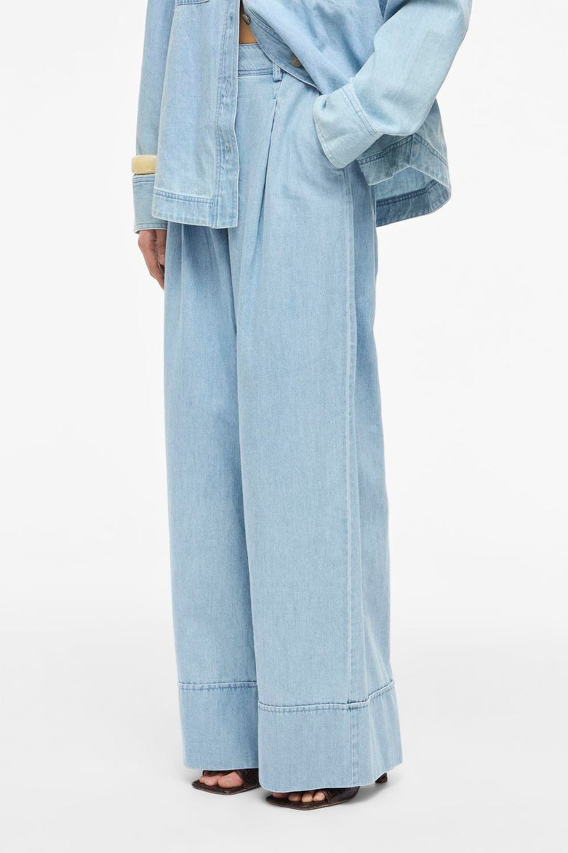 Rouge Edit - Bukser - Light Blue Denim - Francie