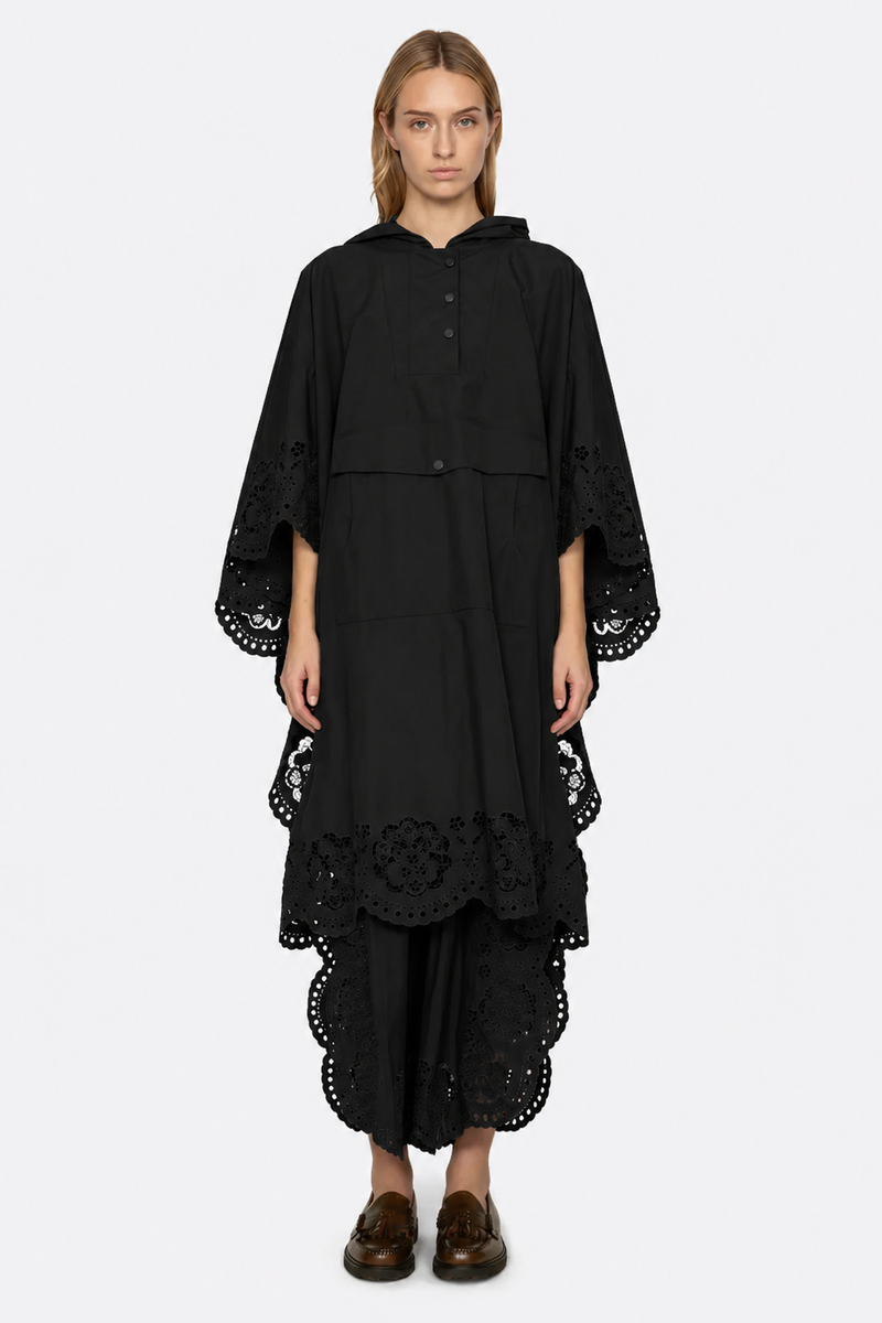 Sea New York - Anorak - Black - Vittoria Eyelet